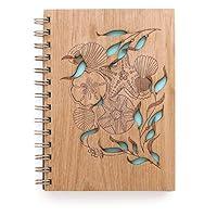 Algopix Similar Product 6 - Tidepools Wood Journal Notebook