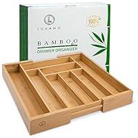 Algopix Similar Product 10 - Bamboo Silverware Organizer has
