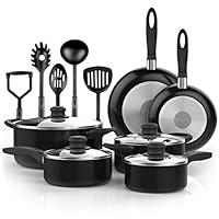 Algopix Similar Product 3 - Vremi 15 Piece Nonstick Cookware Set 