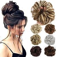 Algopix Similar Product 4 - Hair Bun Extensions Wavy Curly Messy