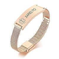 Algopix Similar Product 6 - VNOX XARELTO Medical Alert Bracelets