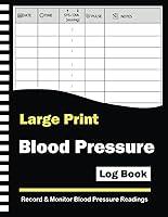 Algopix Similar Product 9 - Blood Pressure Log Book large Print