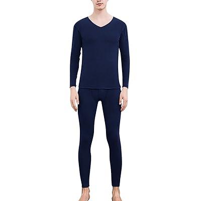 Thermal Underwear Set for Men Base Layer Thermals Top Bottoms