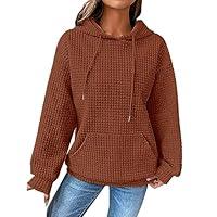 Algopix Similar Product 6 - PIFAME Waffle Hoodies for Women