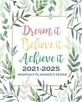 Algopix Similar Product 17 - 20212025 Monthly Planner 5 YearsDream