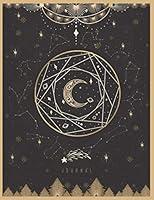 Algopix Similar Product 10 - Celestial Journal Unlined Unique Black