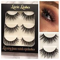 Algopix Similar Product 5 - LUXIE LASHES 3D Luxury Fluffy Soft Faux