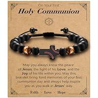 Algopix Similar Product 18 - Alissl Cross Baseball Bracelet for Men