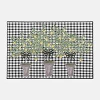 Algopix Similar Product 12 - Hand Painted Black Lemon Tree Doormat