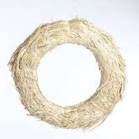 Algopix Similar Product 1 - Set of 2 Natural Straw Wreaths 12 in