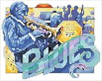 Algopix Similar Product 11 - The Blues Counted Cross Stitch Pattern