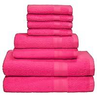 Algopix Similar Product 19 - BOUTIQUO 8 Piece Towel Set 100 Ring