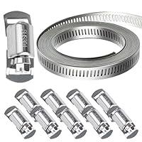 Algopix Similar Product 10 - SMLCON 304 Stainless Steel Hose Clamps