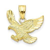 Algopix Similar Product 4 - 10k Yellow Gold Eagle Charm Pendant