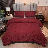 Algopix Similar Product 12 - Andency Burgundy Queen Comforter Set 3