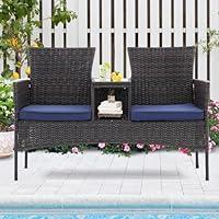 Algopix Similar Product 4 - Affmitime Patio Conversation Loveseat 2