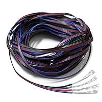 Algopix Similar Product 5 - 22 Gauge 4Pin Extension Wire EvZ 22AWG