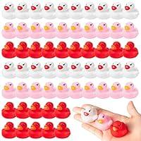 Algopix Similar Product 2 - Haooryx 60PCSXmas Mini Rubber Duckies