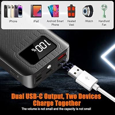 Portable Charger 10000mAh for Heated Vest/Jacket