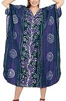 Algopix Similar Product 5 - LA LEELA Womens Plus Size Beach Caftan