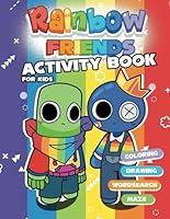 Algopix Similar Product 13 - Rainbow Activity Book Fun Challenges