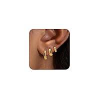 Algopix Similar Product 9 - Cwmas Gold Hoop Earrings For Women 14K