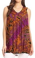 Algopix Similar Product 20 - Sakkas 17501  Sana Tie Dye Sleeveless