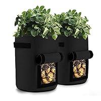 Algopix Similar Product 8 - GEMGO 2 Pack Potato Grow Bag 33 L9