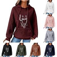 Algopix Similar Product 5 - Hoodies for Women Cute Cat Graphic