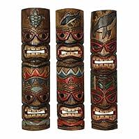 Algopix Similar Product 15 - Tiki Mask Totem Wall Decor