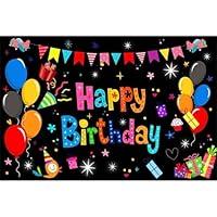 Algopix Similar Product 20 - Black and Colorful Balloons Happy