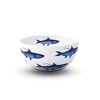 Algopix Similar Product 8 - Caskata School of Fish Blue Bowl