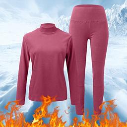 Winter Warm Sexy Women Thermal Tops&Bottom Long Johns Nightwear