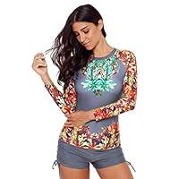 Algopix Similar Product 2 - Womens Raglan Long Sleeve Rash Guard