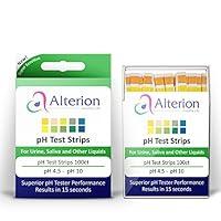 Algopix Similar Product 19 - pH Test Strips 100ct by Alterion  Fast