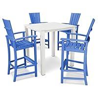Algopix Similar Product 2 - POLYWOOD Quattro 5 Piece Bar Set