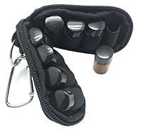 Algopix Similar Product 15 - Black Keychain Travel Bag Essential Oil