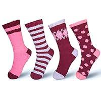 Algopix Similar Product 17 - BASICO Womens Fuzzy Socks Warm Slipper