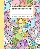 Algopix Similar Product 4 - Composition Notebook Wide Ruled Cute