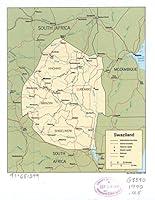 Algopix Similar Product 2 - 18 x 24 1990 Map Of Swaziland