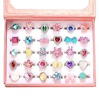 Algopix Similar Product 12 - PinkSheep Little Girl Jewel Rings in