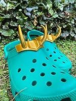 Algopix Similar Product 7 - Loki Crown For Croc  Croki Horns 2pcs