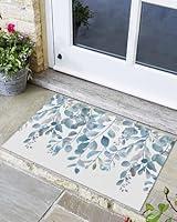 Algopix Similar Product 2 - Eucalyptus Leaf Door Mat Indoor Outdoor