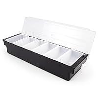 Algopix Similar Product 6 - Cocktailer Black 6 Tray Condiment