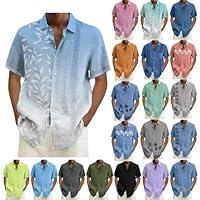 Algopix Similar Product 15 - Mens Hawaiian Short Sleeve Shirts