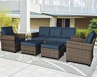 Algopix Similar Product 17 - Furnimy Patio Furniture Set Rattan