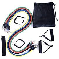 Algopix Similar Product 6 - 11 PCS Resistance Band Set Yoga Pilates