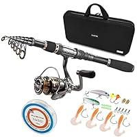 Algopix Similar Product 3 - PLUSINNO Telescopic Fishing Rod and