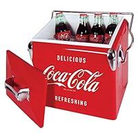 Algopix Similar Product 8 - CocaCola Retro Ice Chest Cooler with