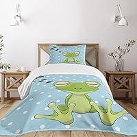 Algopix Similar Product 8 - Ambesonne Cartoon Bedspread Sleeping